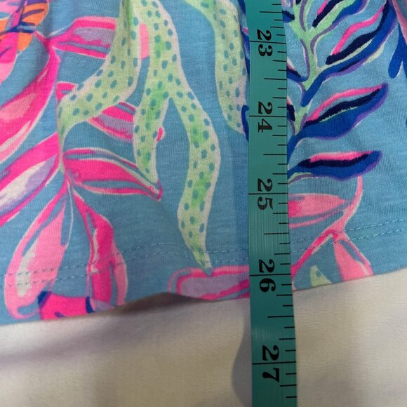 Lilly Pulitzer Mini Geanna Dress Porto Blue You’ve Been Spotted Size L 8-10, EUC - Picture 9 of 9